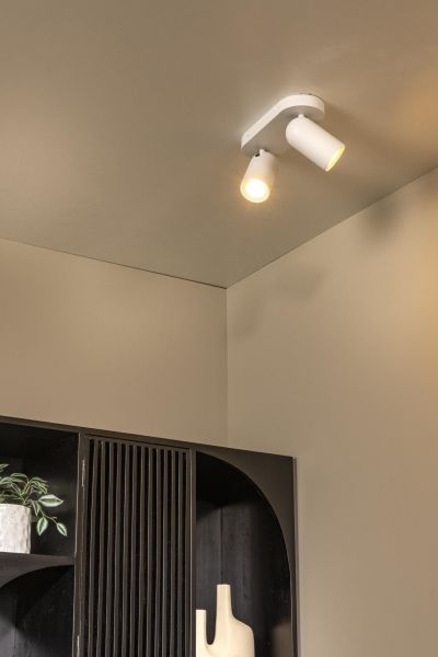 Lucide PUNCH - Stropné bodové svietidlo - 2xGU10 - Čierne